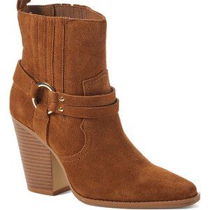 New In Box Aldo Cognac Brends Leather Ankle Boot